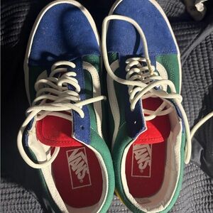 Vans Men's Multicolor Sneakers - Blue, Green, Red